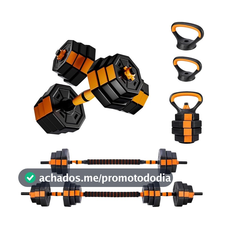 Joyfox Kit Halteres Ajustáveis 20Kg Octogonal
