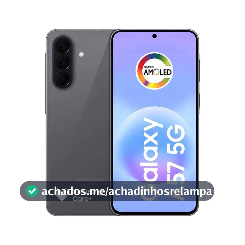 Celular Samsung Galaxy A57 5g 256GB, 8GB RAM, Câmera Tripla de até 50MP Ois, Selfie de 12MP Video Hdr, Ip68, Tela Super AMOLED 6.7", NFC, Recursos AI, Até 6 Atualizações de Android e Segurança (Cinza)