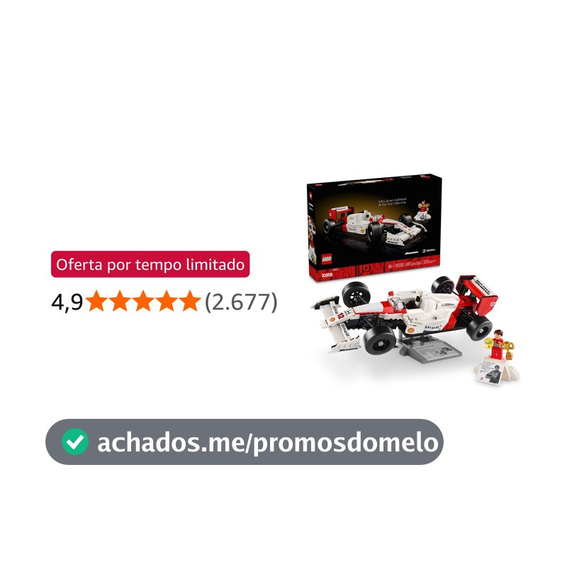 LEGO Set Icons 10330 McLaren MP4/4 e Ayrton Senna 693 peças