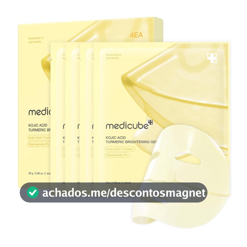 KOJIC ACID TURMERIC BRIGHTENING GEL MASK (4EA)