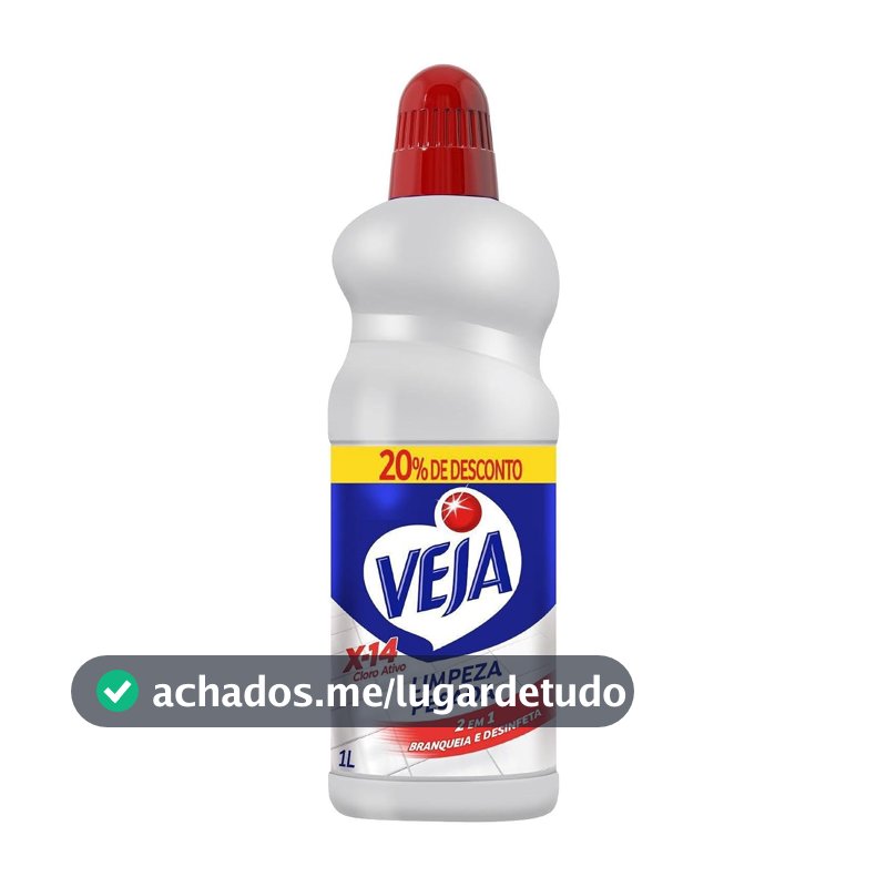 Veja Limpador para Limpeza Pesada Cloro Ativo 2 em 1 - 1L