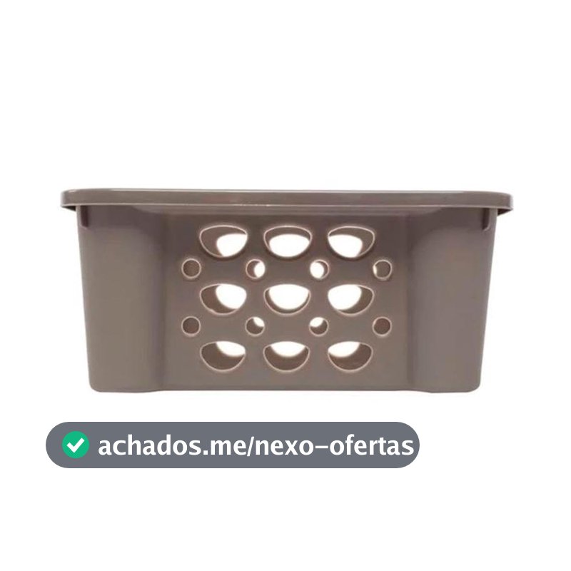 Sanremo - Cesto Organizador Plástico Empilhável de 746ml, Linha Moolti