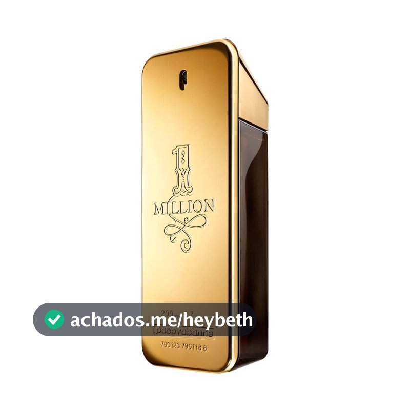 1 Million Paco Rabanne Eau de Toilette - Perfume Masculino 200ml, Paco Rabanne, 200