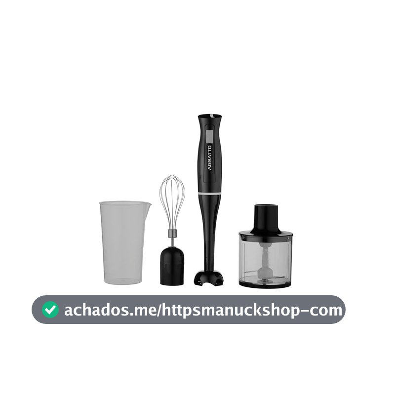 Mixer 3 em 1 Agratto AMIX02-02 Preto 700ml 220V