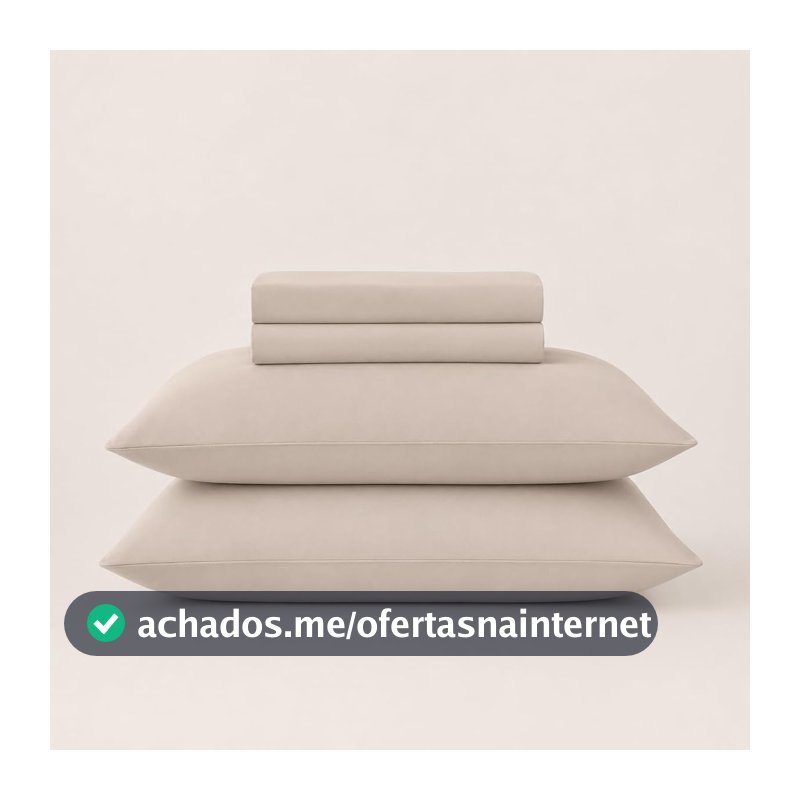 LYOR - Jogo de Cama King Saphira Toque 300 Fios Microfibra Bege