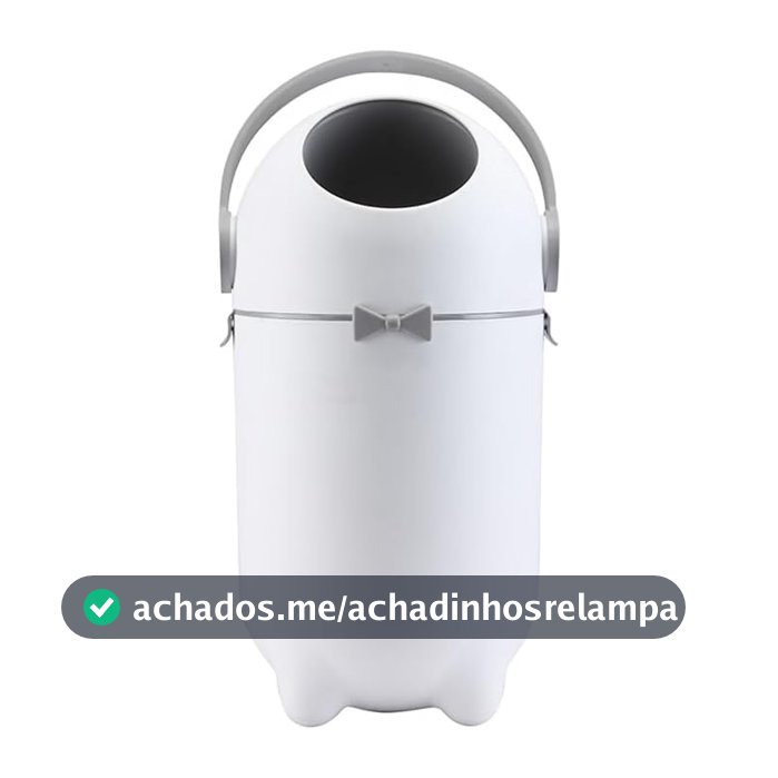 Lixeira Antiodor Premium para Fraldas com Sistema de Vedação de Odores, Tampa Inteligente, Capacidade 12 Litros, Fácil de Limpar, Design Moderno para Quarto do Bebê, Banheiro e Lavanderia