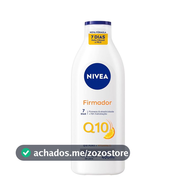 NIVEA Loção Hidratante Firmador Q10 + Vitamina C 400ml, Hidratação Intensa 48h, Pele Firme e Elasticidade, Corporal, Todos os Tipos de Pele