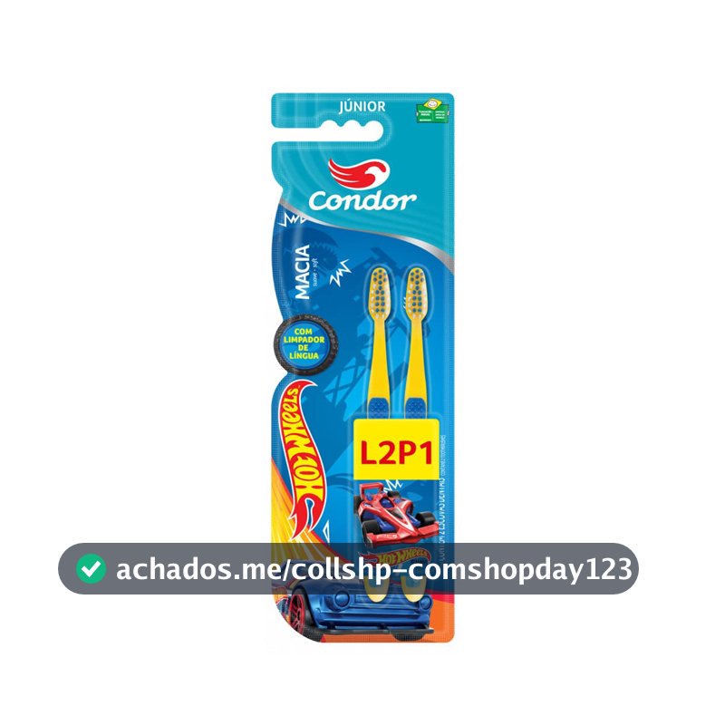 Escova Dental Infantil Condor, Hotwheels