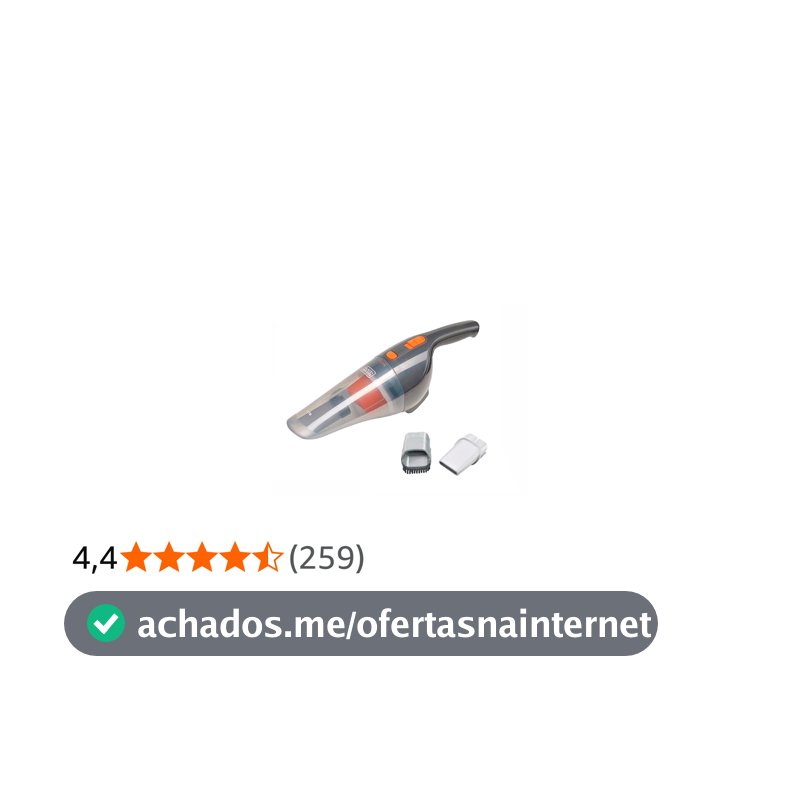 BLACK+DECKER Aspirador de Pó Elétrico Portátil BDCV370 Ideal para Automóveis 12V