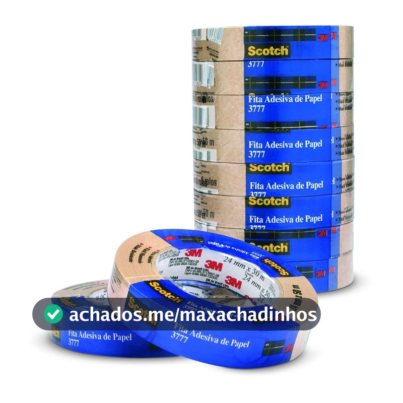 SCOTCH 3M Fita de Empacotamento Papel Liso 24 mm x 50 m 8 Rolos