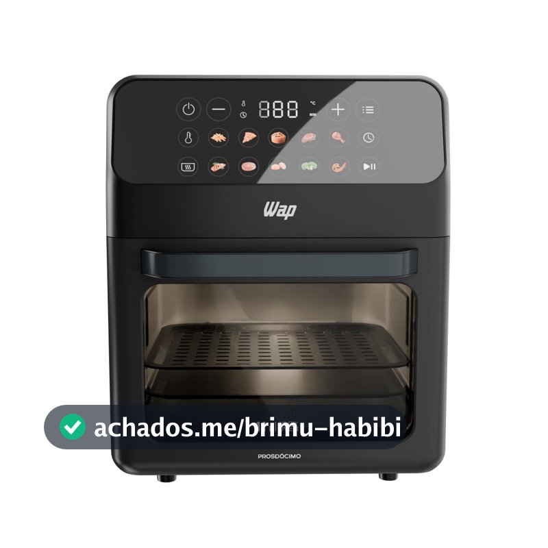 WAP Airfryer OvenWAOD4 11 Litros Touch Fritadeira Forno 10 Receitas