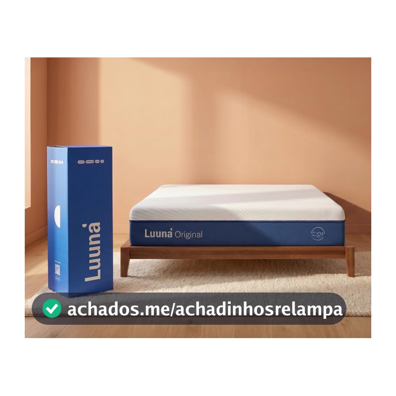 Colchão Casal Luuna Original 24cm, 4 Espumas, Suporte Coluna, 10 Anos