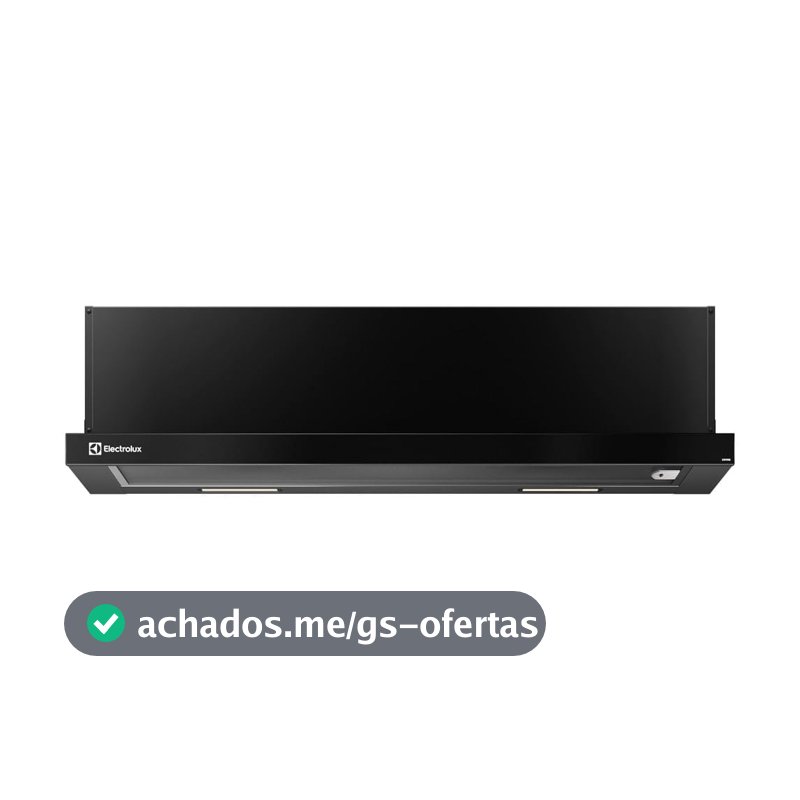 Electrolux Depurador de Ar Electrolux 90cm Retrátil Preto Efficient com Luz de Led (DE9RB) 220V