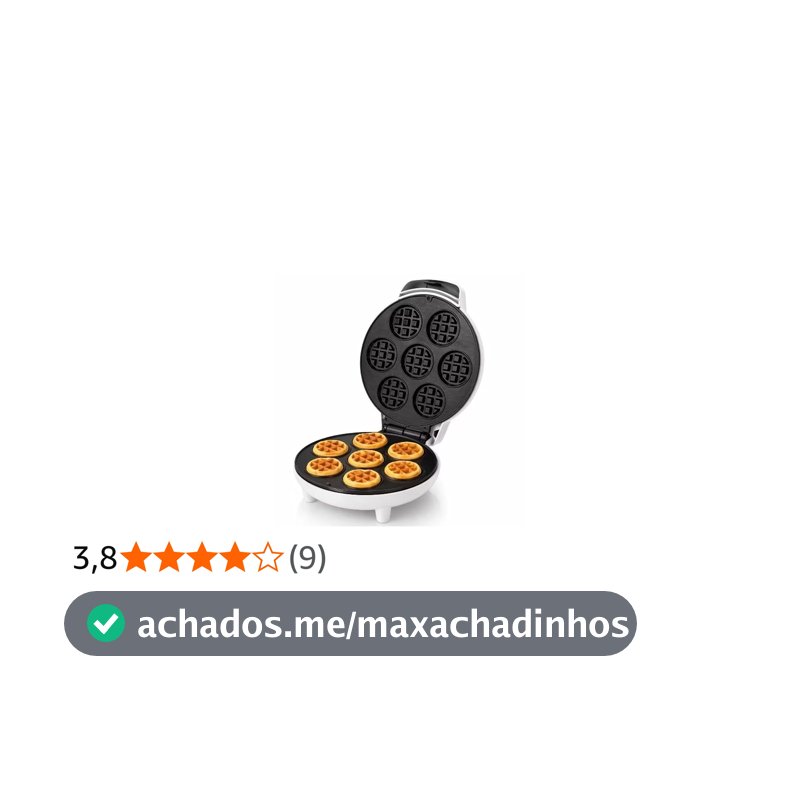 Máquina de waffle Antiaderente – 7 Cavidades para Confeitaria Caseira, Ideal para Fazer waffle Rápido e Sem Grudar (220V)