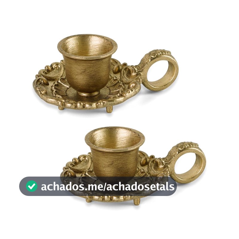 NIKKY HOME Conjunto de 2 castiçais cônicos dourados, castiçais de metal vintage para centros de mesa, casamento, decoração de cornija de Natal, presente de inauguração de casa