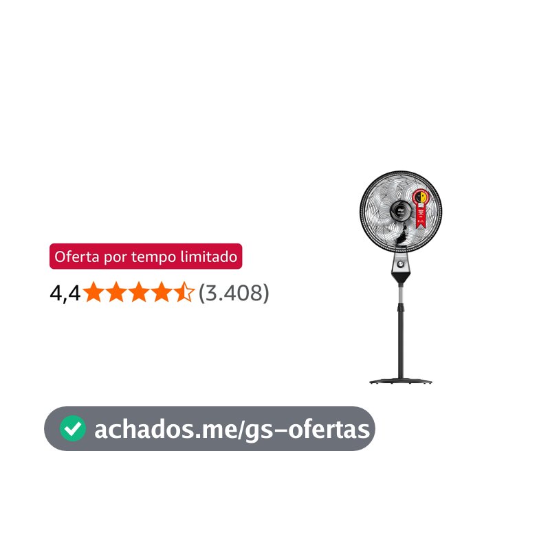 WAP Ventilador de Coluna 50cm FLOW TURBO, com Tecnologia Silenciosa e Econômica, 8 Pás e 3 Velocidades, 180W 220V