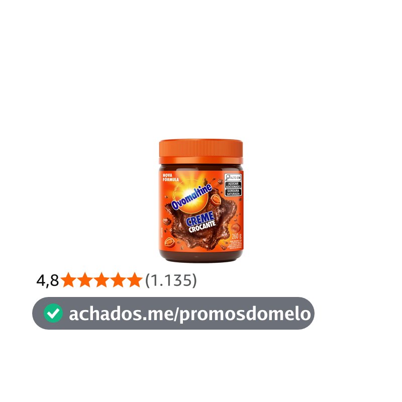 Ovomaltine Creme Crocante Pote 260g