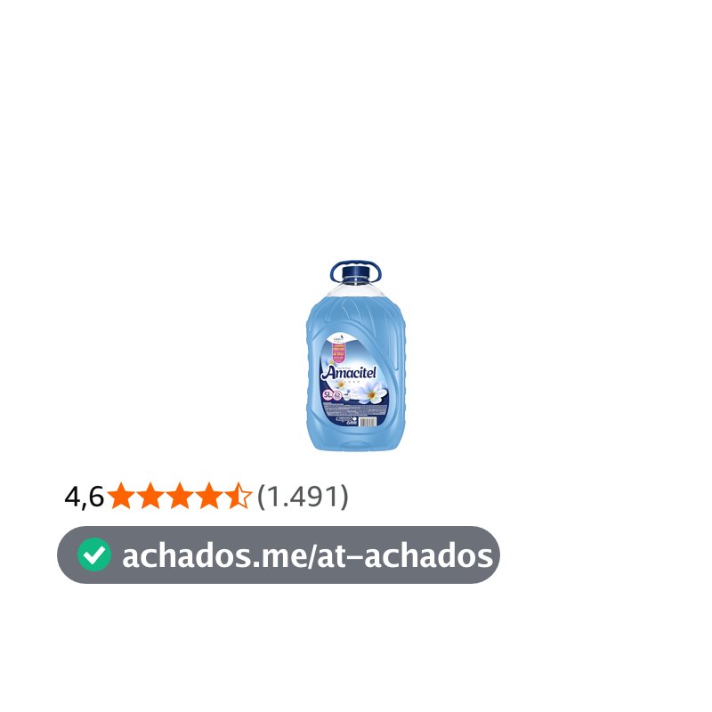 Casa Km Amaciante Amacitel Luxo Toque De Poesia 5 L (Pacote De 1)