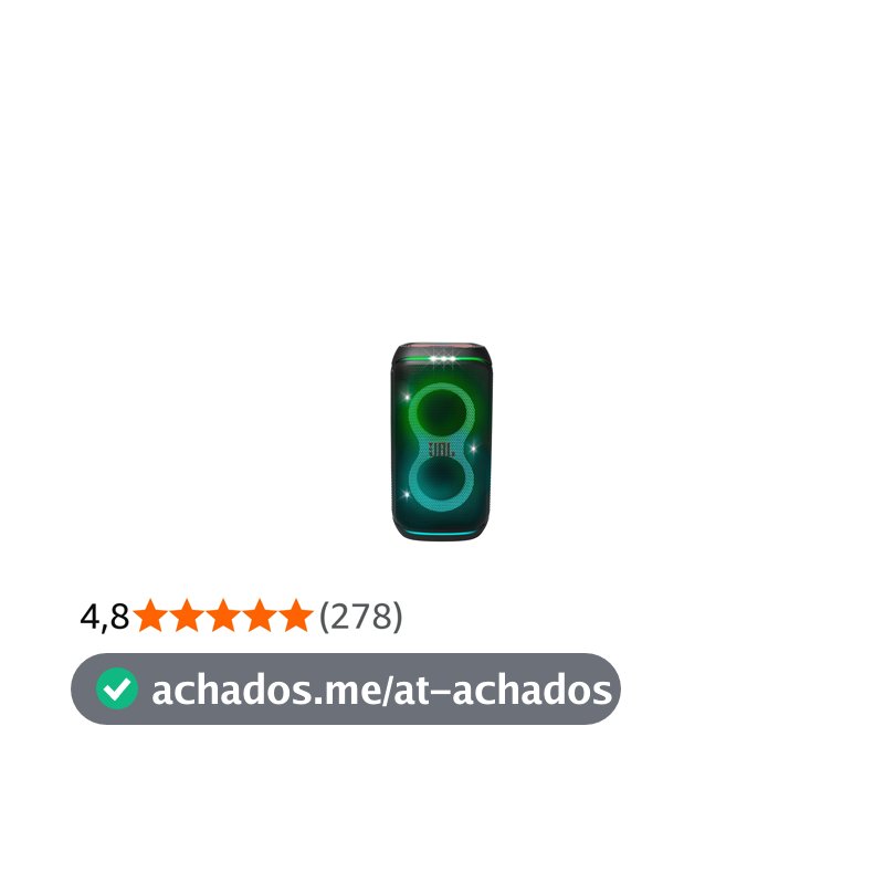 JBL PartyBox Club 120, Caixa de Som Bluetooth com Luzes - Preto