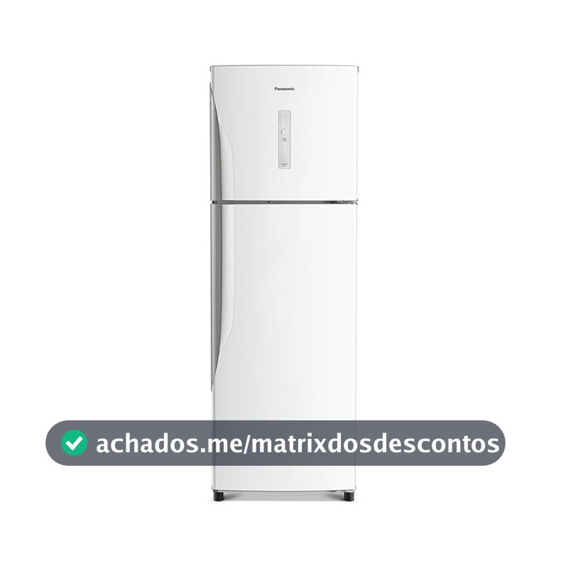 Geladeira Panasonic A+++ Frost Free 387l Branco Nr-bt41pd1wa 127v