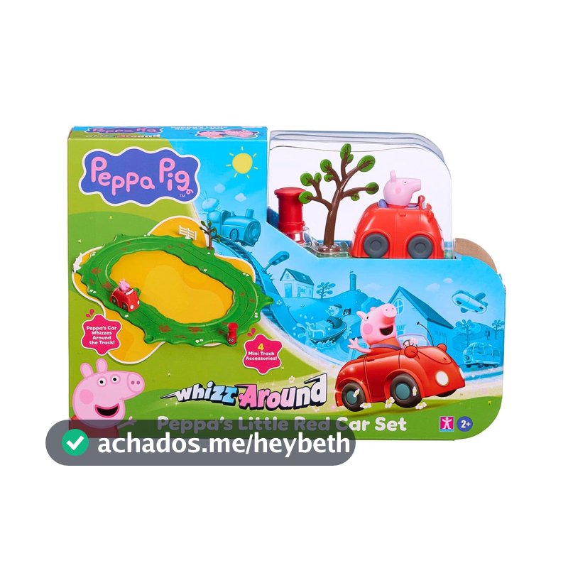 SUNNY, Peppa Pig, Playset Carrinho Vermelho Interativo, Inclui Acessórios e Miniveículo