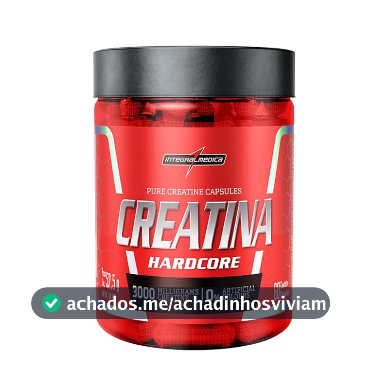 Integralmedica Creatina Hardcore 60 Cápsulas Pura Monohidratada