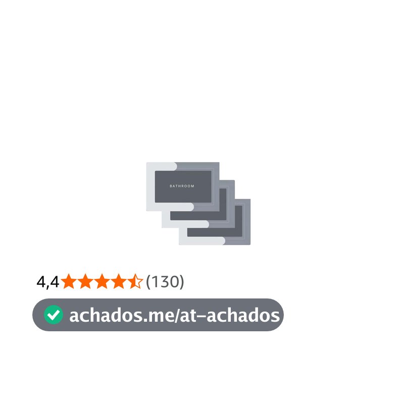 Kit 3 Tapetes Mágicos Para Banheiro Antiderrapante Super Absorvente