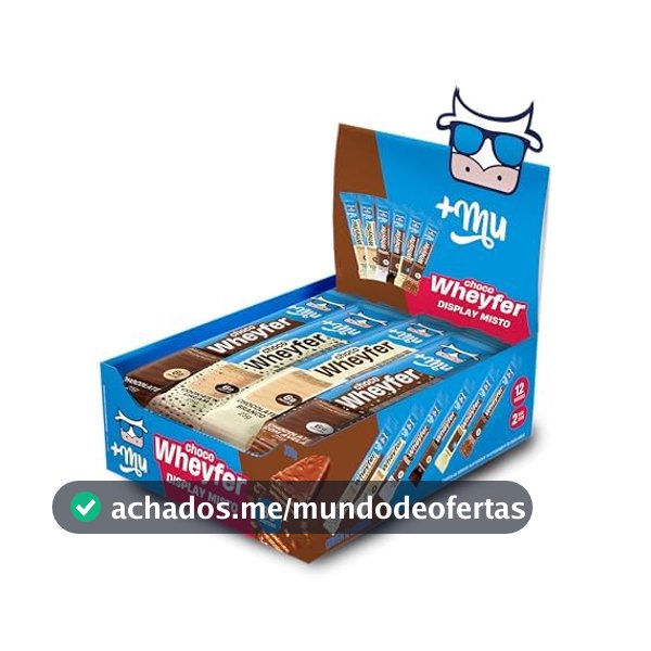+Mu Chocowheyfer Proteico Caixa Mista - Display 12 unidades