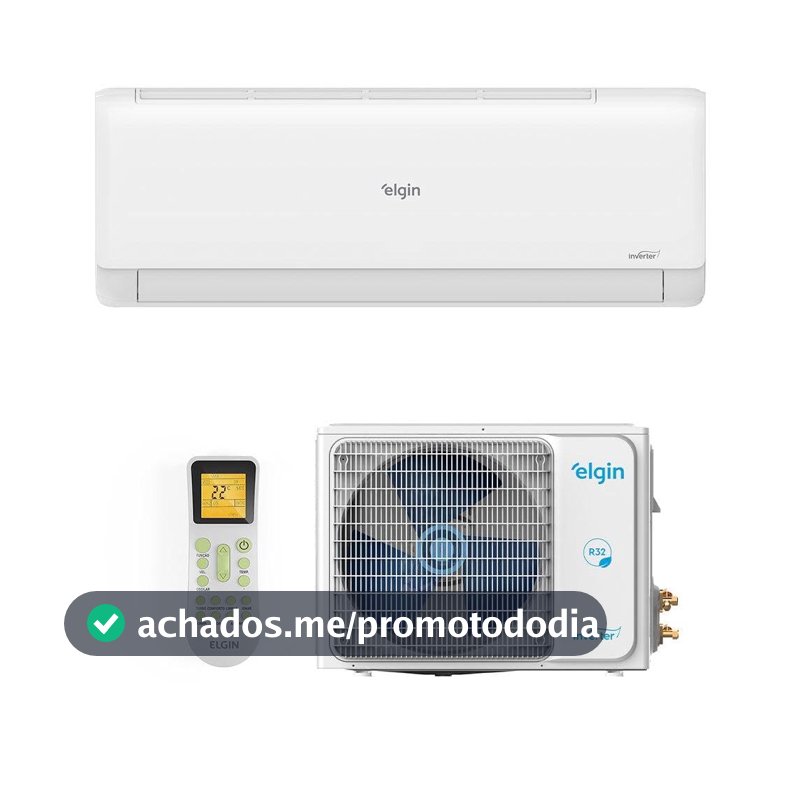 Ar-Condicionado Split Inverter II 24000 BTUs Elgin Eco com Wi-Fi Integrado High Wall Quente e Frio HJQI24C2WC/HJQE24C2CC 220V