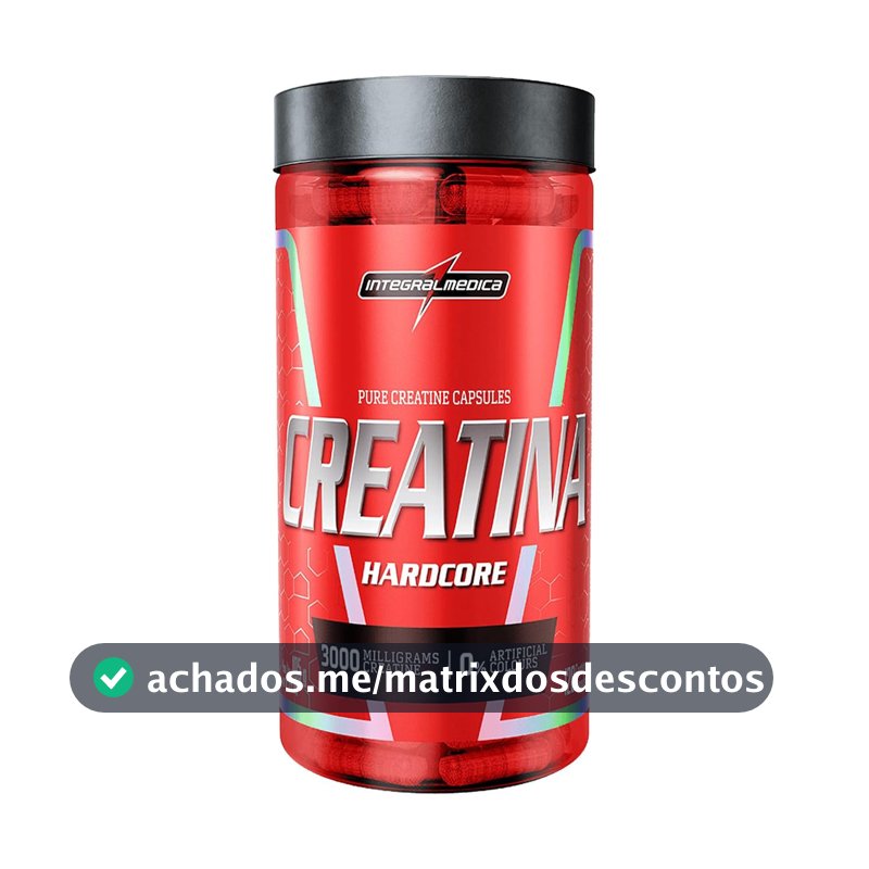 Integralmedica Creatina Hardcore 120 Cápsulas Pura Monohidratada