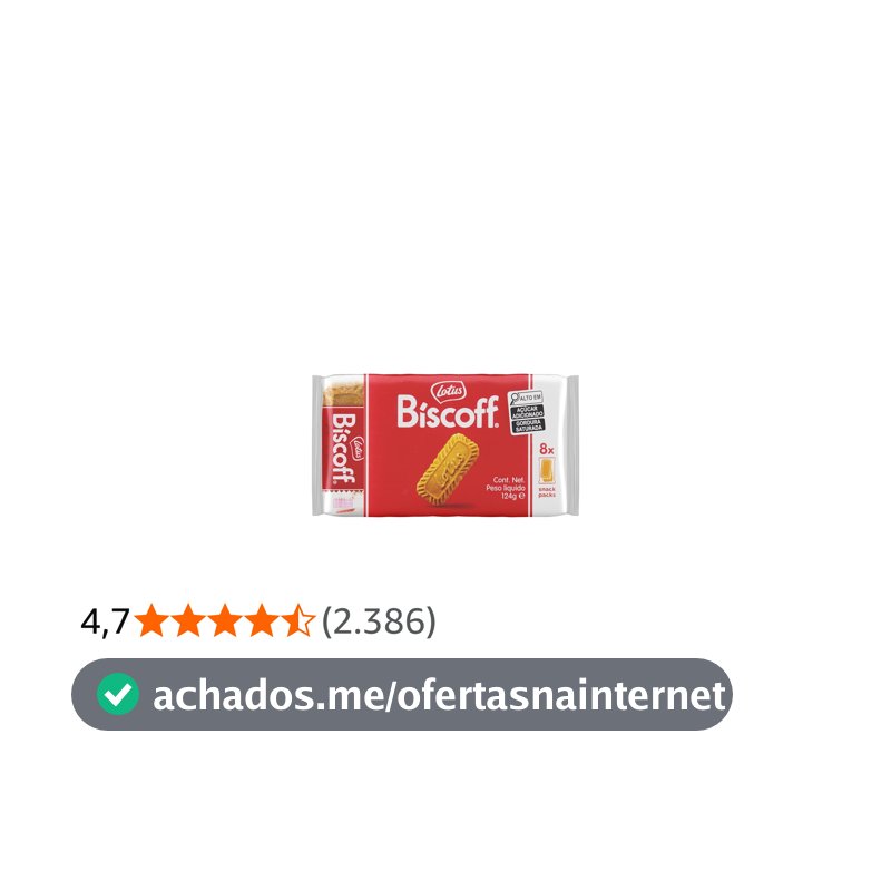 Lotus Biscoff Biscoito Doce Pacote 124G