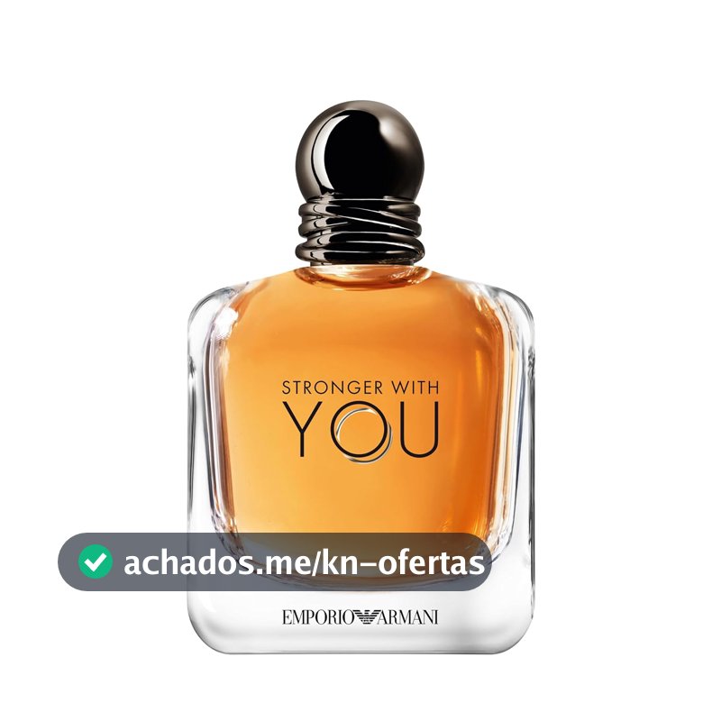 Armani Beauty, Stronger With You Eau de Toilette, Giorgio Armani Perfume Masculino, Fragrância Fougère Amadeirada com Notas Sálvia, Castanha, Baunilha e Lavanda