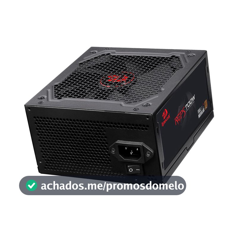Fonte 700w Redragon Rgps Full Modular Pfc Ativo Gc-ps005-1, Preto