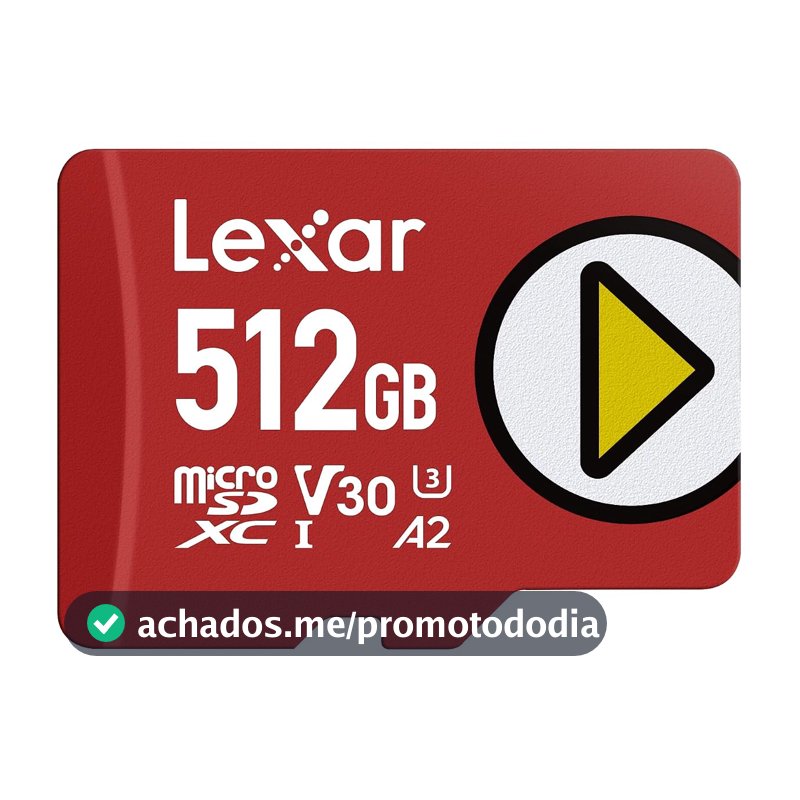 Cartão de Memória Lexar PLAY microSDXC UHS-I cards 512GB Upgrade