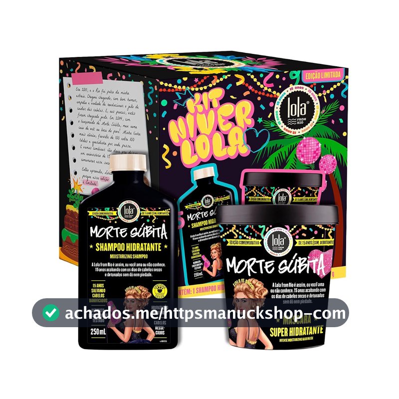 Kit Morte Súbita - Shampoo e Máscara - Edição comemorativa - Lola From Rio