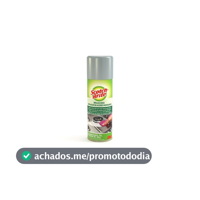 SCOTCH-BRITE 3M Limpador Brilha Inox Spray 170 g 1 Unidade