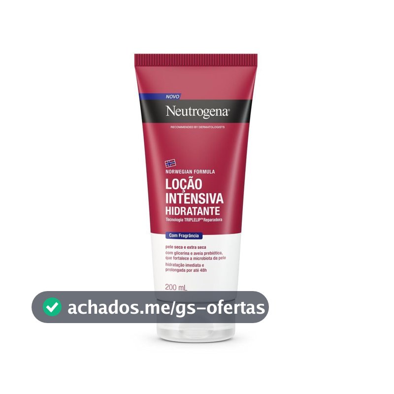 Hidratante Corporal Neutrogena Norwegian Intensivo, Com Fragrância, 200ml