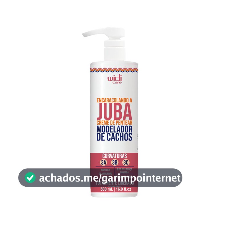 Widi Care Creme de Pentear Encaracolando a Juba, Branco, 500ml