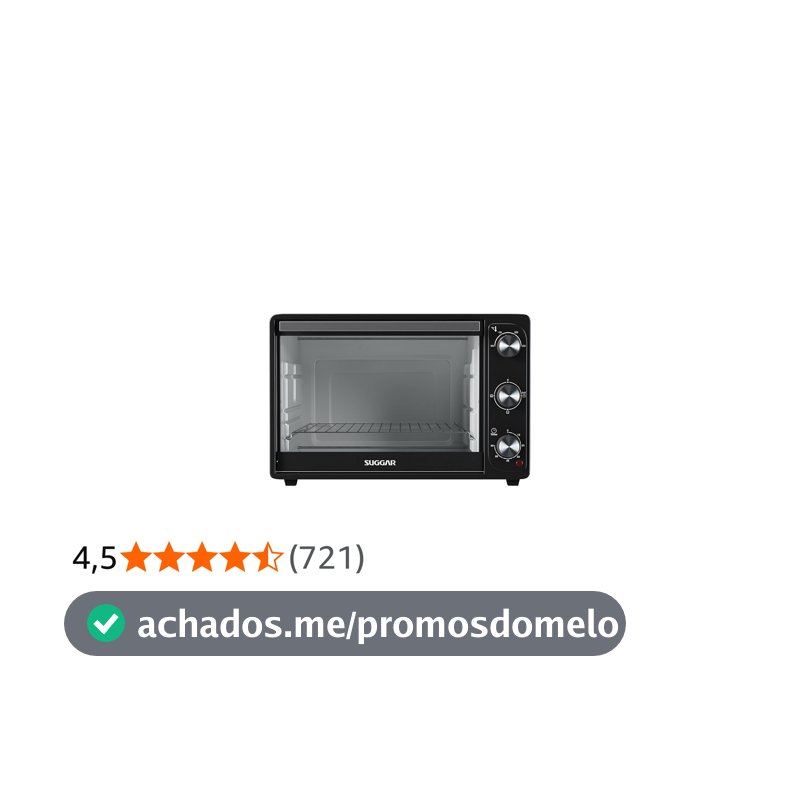 SUGGAR FORNO ELÉTRICO DE BANCADA 42L 127V