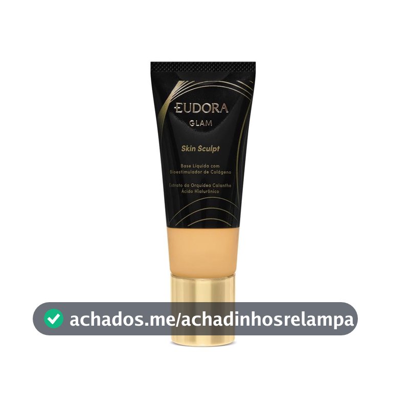 Eudora Glam Skin Sculpt Base Líquida Semi Matte Cor 50 30ml