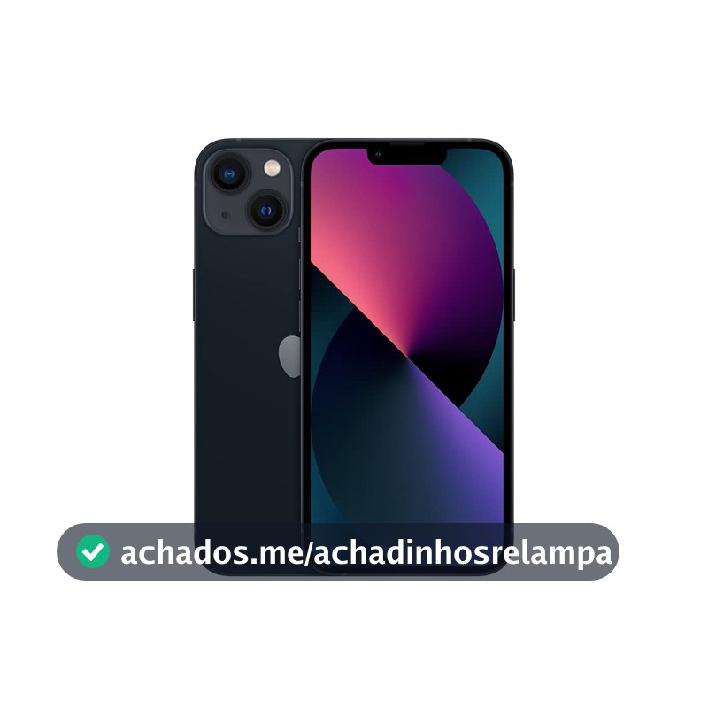 Apple iPhone 13 (128 GB) - Meia-noite (Seminovo)