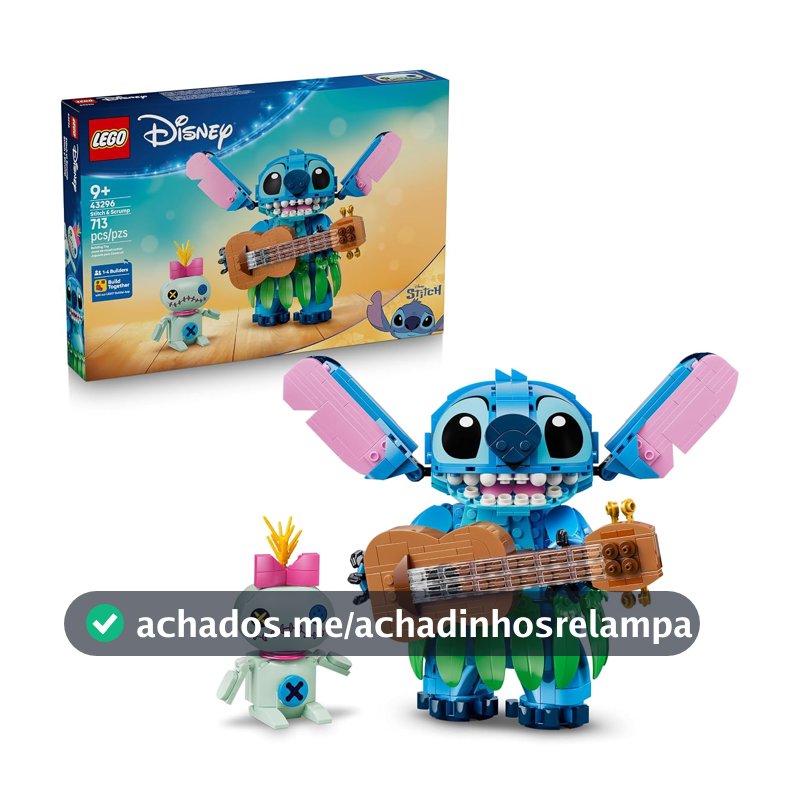 LEGO Disney Stitch & Scrump 43296 9+ anos 713 peças Building Kit