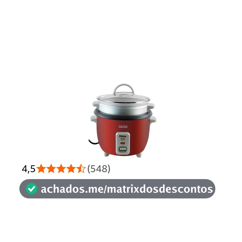 Philco Panela Elétrica Multifuncional 1,7 litros