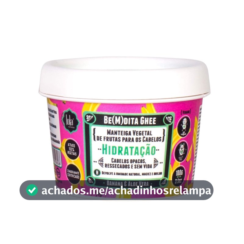 Bemdita Ghee Hidratação Banana 100g , Lola Cosmetics