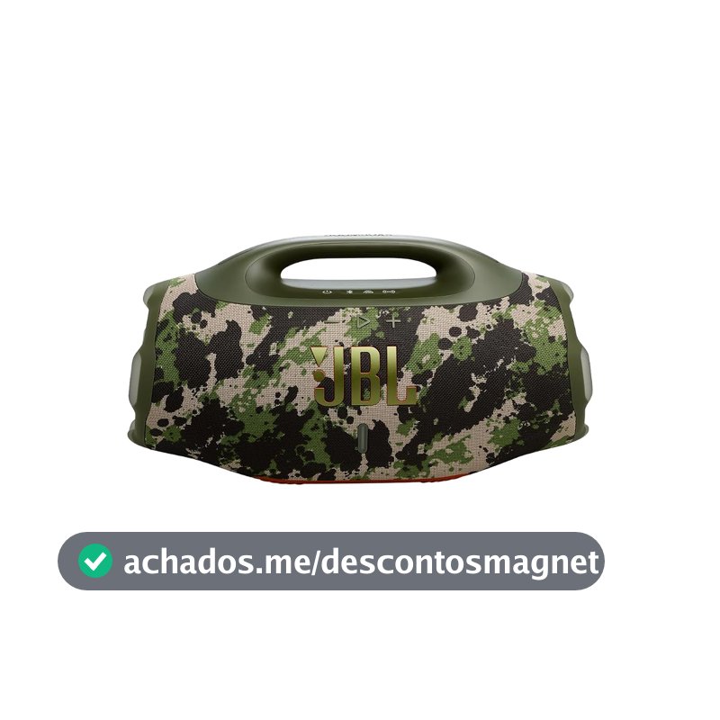 JBL, Caixa de Som, Boombox 4, Bluetooth, Som JBL Pro, AI Sound Boost, Graves Personalizáveis, Bateria de até 34h, IP68, Áudio Lossless – Squad