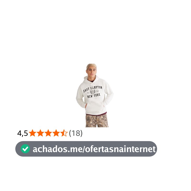Blusa de moletom East Hampton New York Pullover Hoodie AeropostaleMasculino