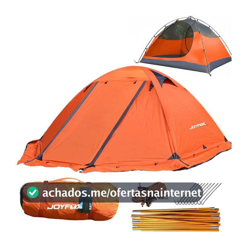 JOYFOX Barraca de Camping 2-3 Pessoas RAINFLY Alumínio Ultralight Upf 50 Coluna D'água de 3000mm