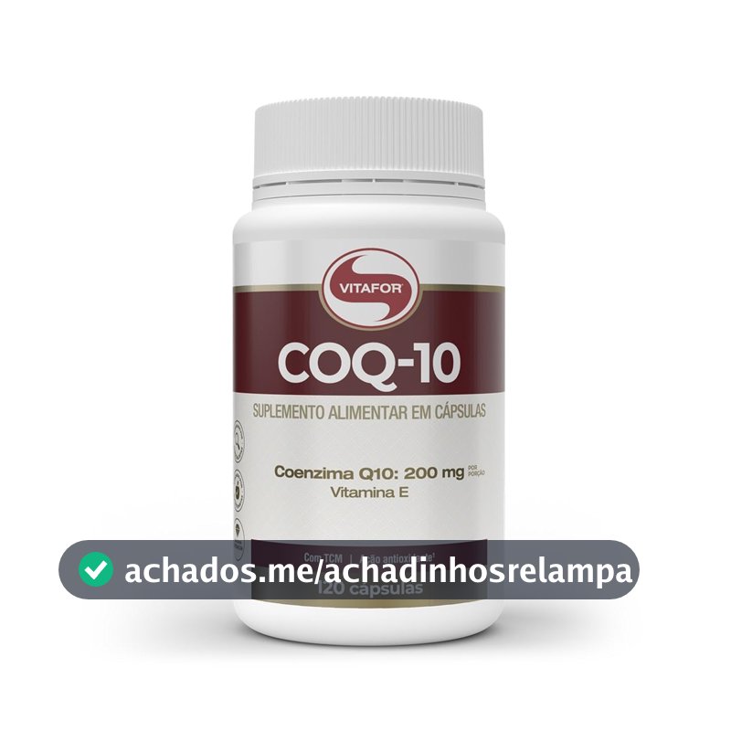 Coenzima Q10-120 Cápsulas, Vitafor, Branco
