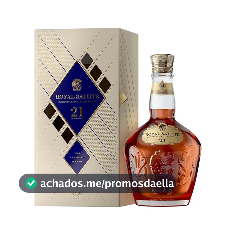 Whisky Escocês Blended 21 Anos Royal Salute The Blended Grain Garrafa 700ml