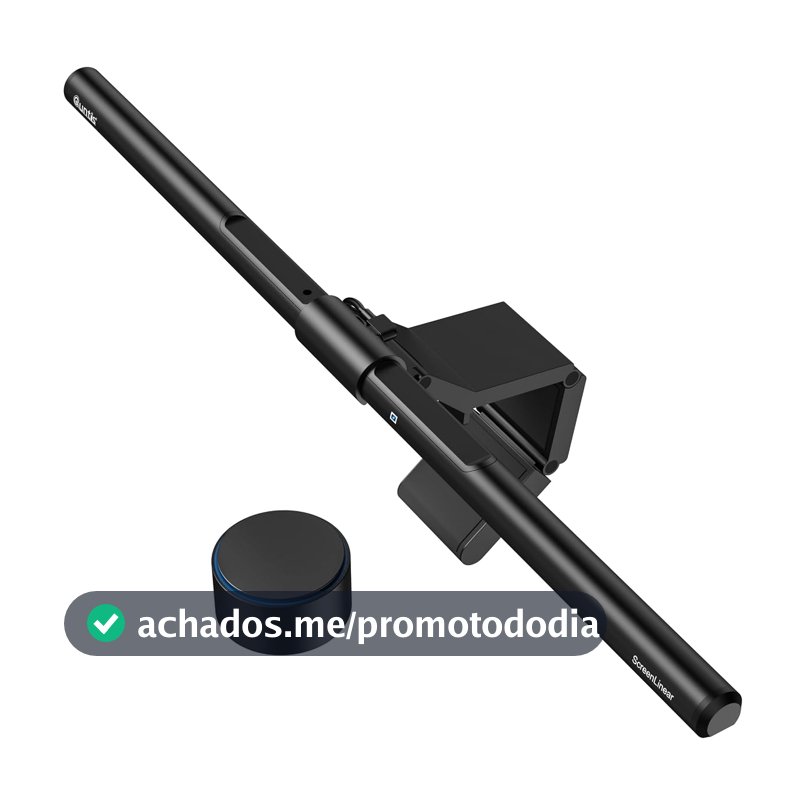 Quntis Light Bar PRO+, Barra de Luz para Monitor com Controle Remoto, Compatível com Monitores Curvos e Planos, Proteção Ocular, Brilho Ajustável com Escurecimento Automático, Sem Reflexo